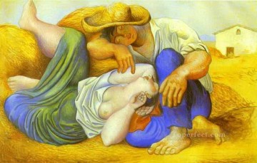  durmiente Pintura - Campesinos durmientes 1919 Pablo Picasso